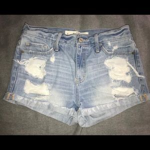 Ambercrombie Light Wash Denim Shorts Size 4
